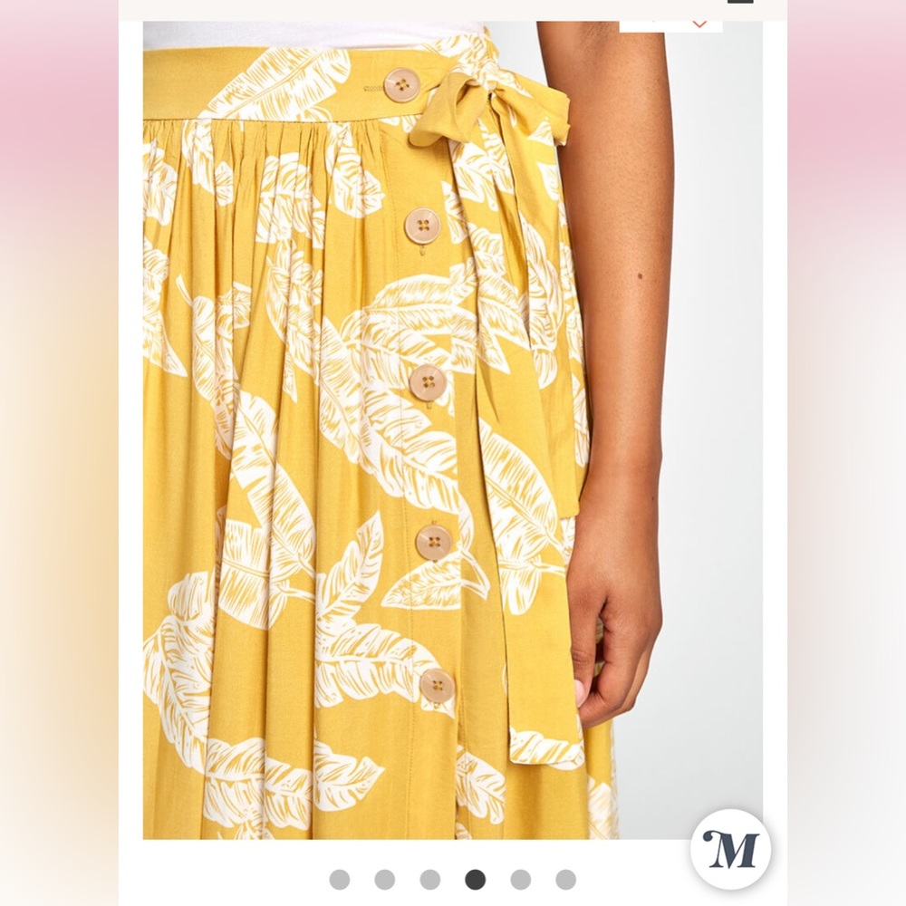 NWT Collectif x ModCloth Leaf it to Chance maxi skirt - Picture 2 of 7